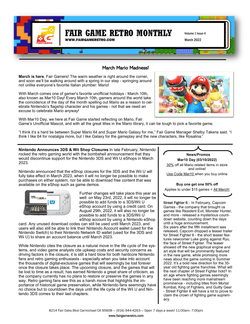 Fair Game Retro Monthly - March 2022 Fair Game Video Games