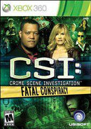CSI: Fatal Conspiracy - Loose - Xbox 360